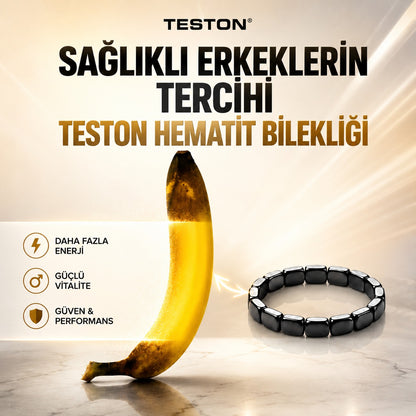 TESTON® Hematit Erkek Bilekliği